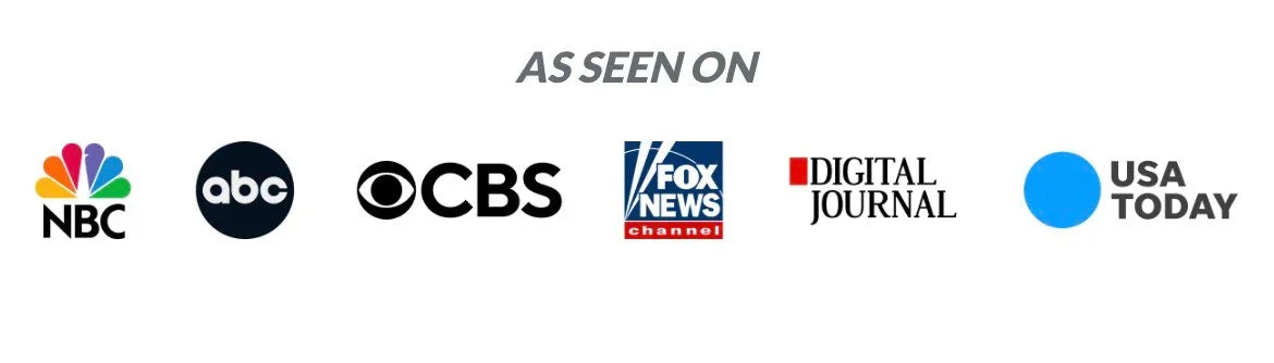 As seen on NBC, abc, CBS, FOX NEWS, Digital Journal and USA TODAY