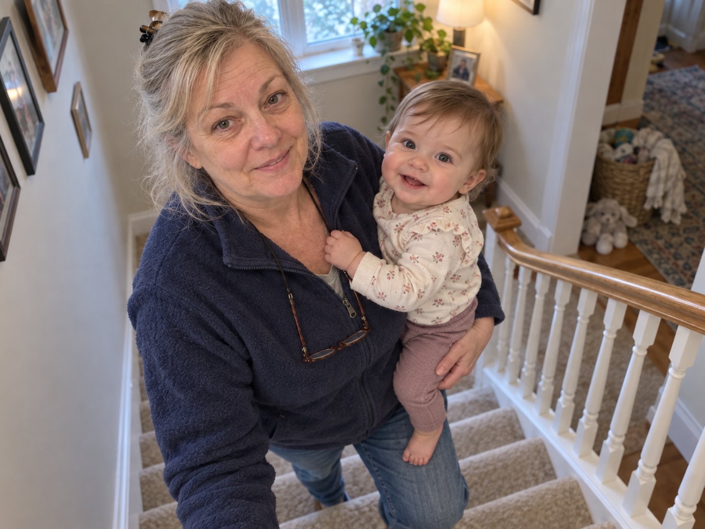 Day 7: 'Fourteen steps to the second floor. I went up them carrying the baby without stopping at the landing.'