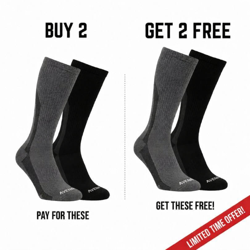 Buy 2 pairs, get 2 free - Avena alpaca compression socks