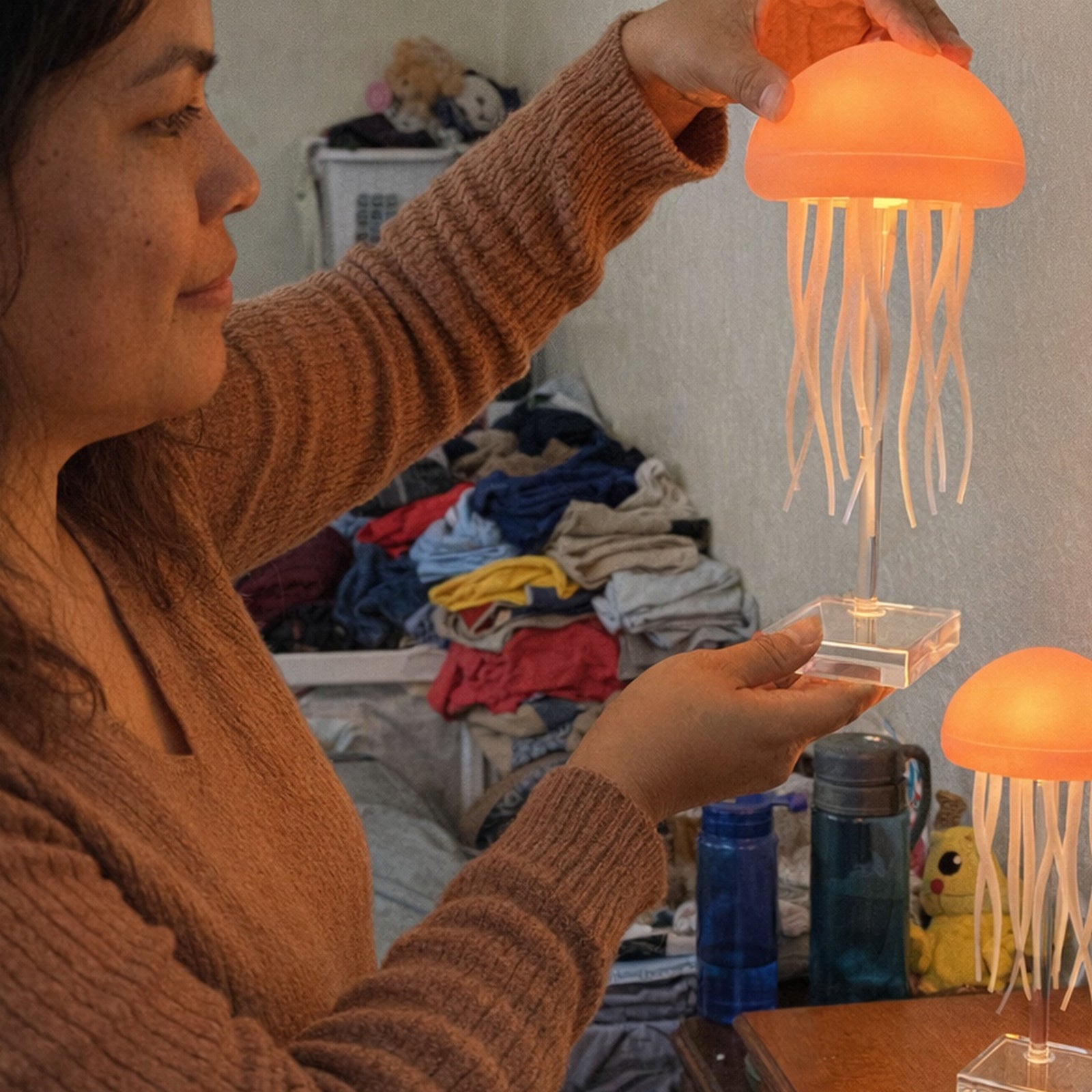 Indoor Dancing Glow Jellyfish lamps shared by @threeafterdark