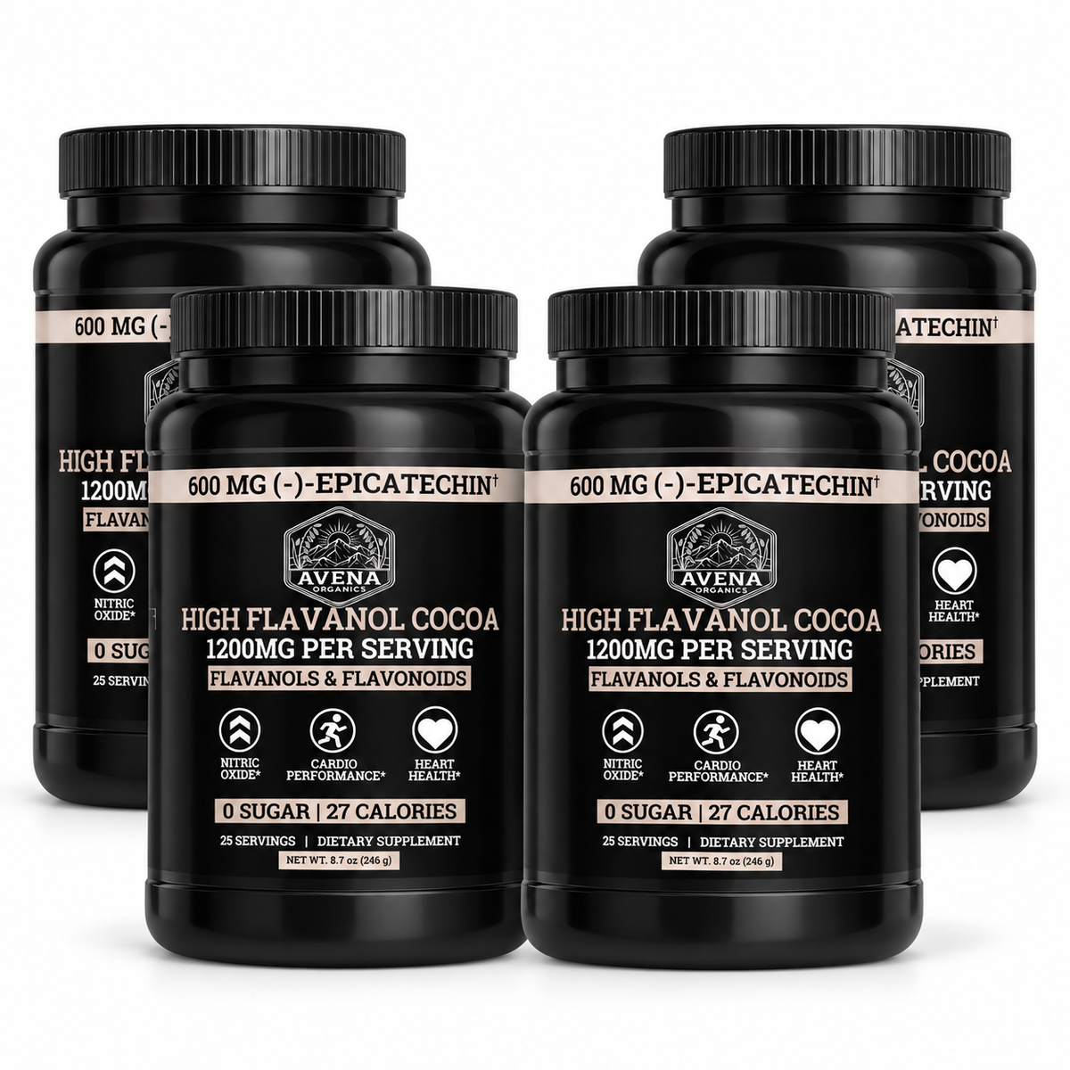 4 Bottles of High Flavanol Coaoa