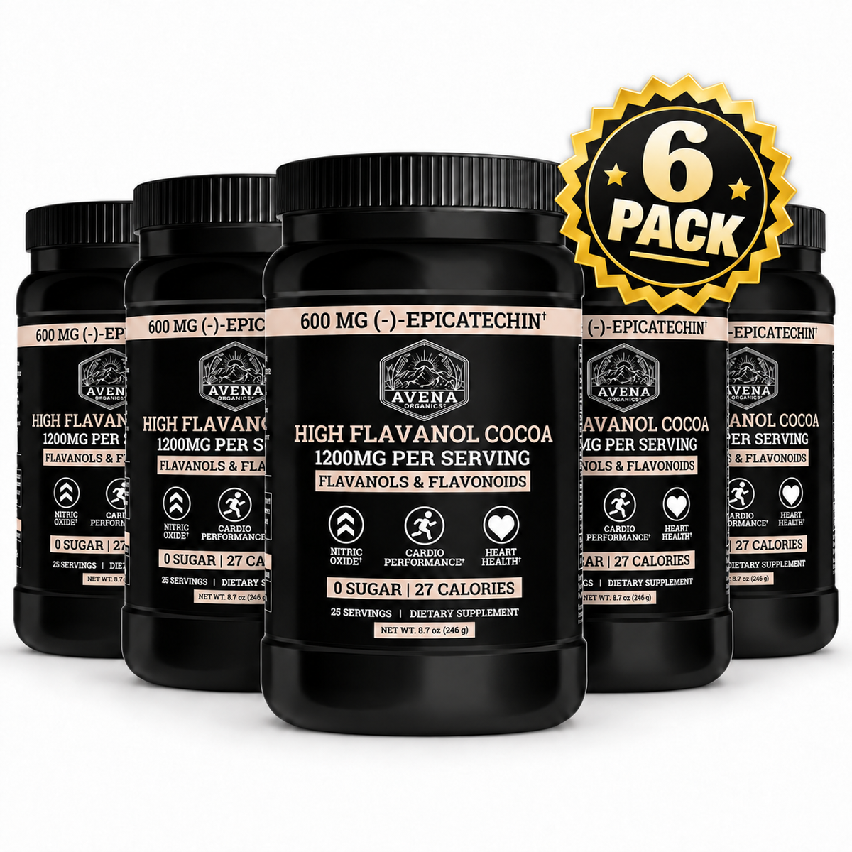 High Flavanol Cocoa (6 Bottles)