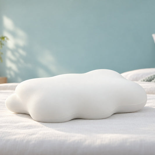 Avena Cloud Pillow on a made bed