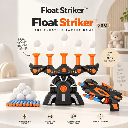 Float Striker floating target game with blaster and foam balls