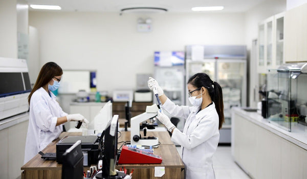 Researchers in a laboratory