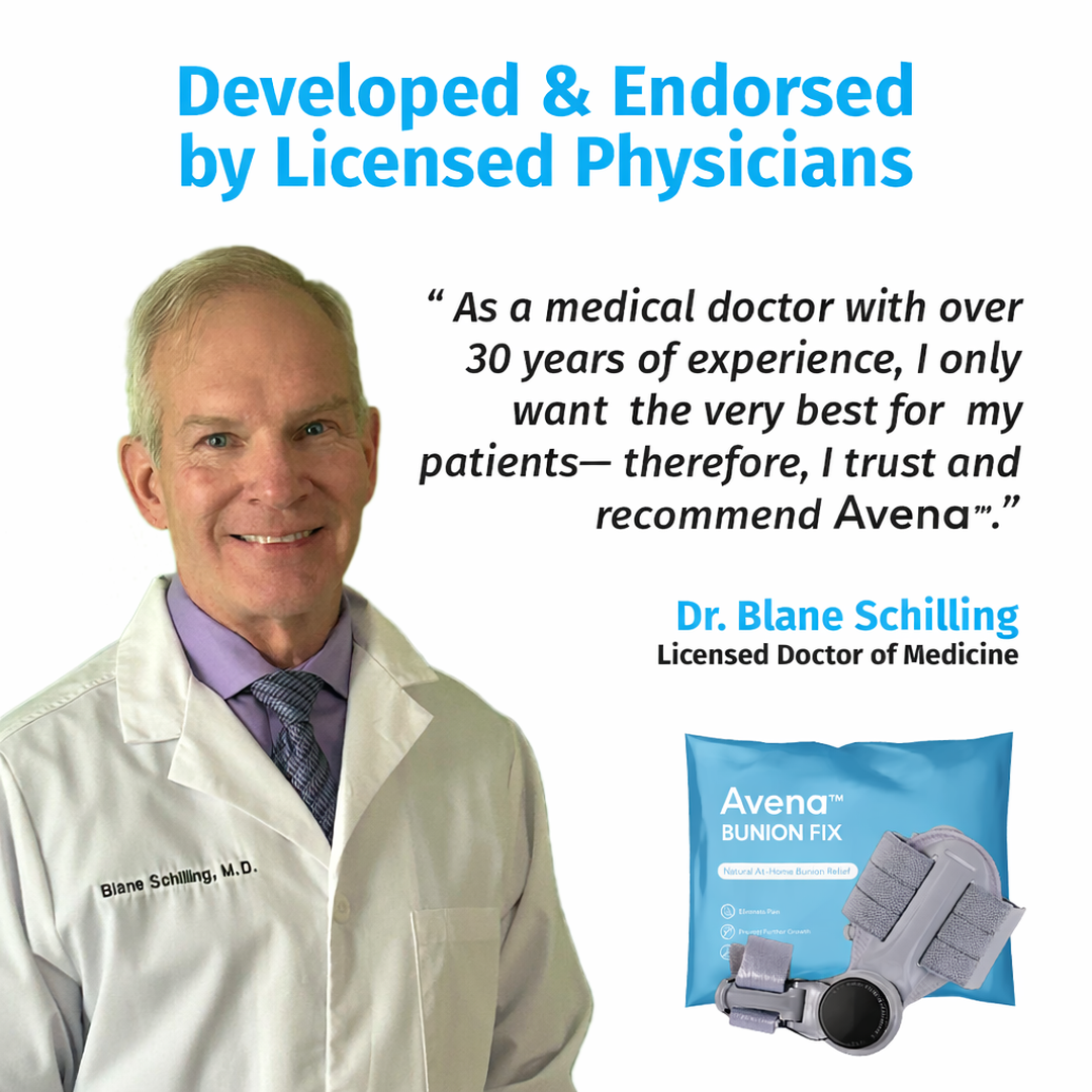 Podiatrist authority image for the Avena Bunion Fix