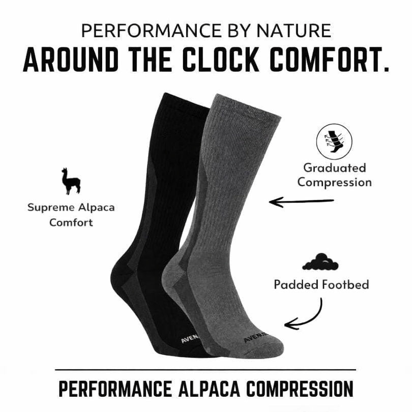 Performance alpaca compression for around-the-clock comfort