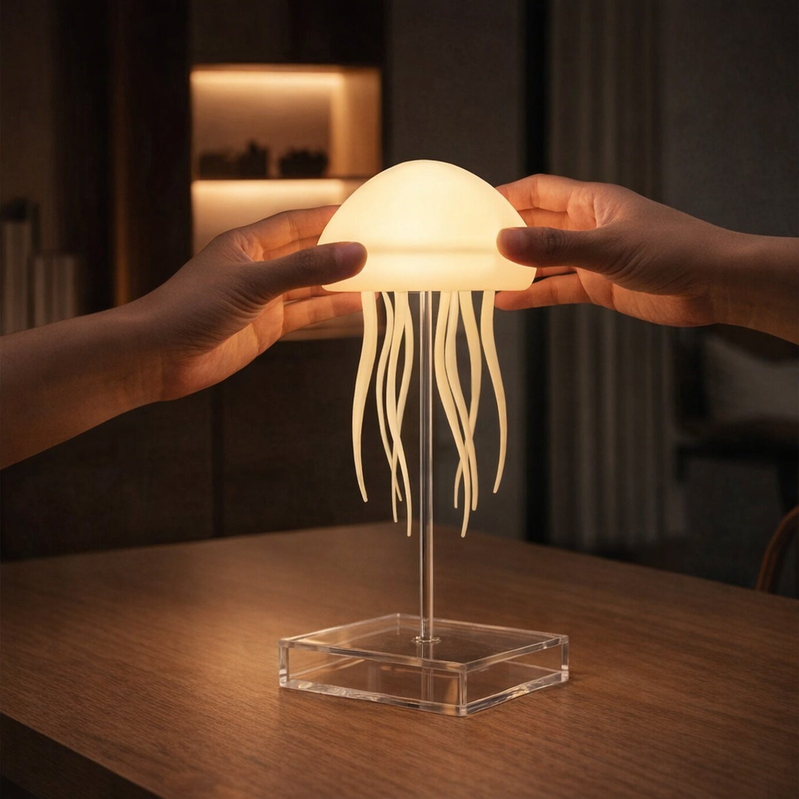 2. Set the lamp on its clear stand