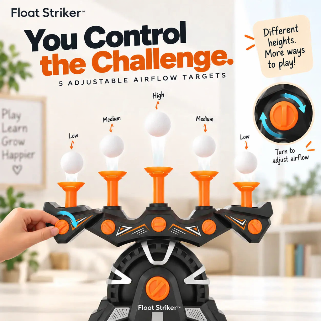 Hand changing one Float Striker airflow control