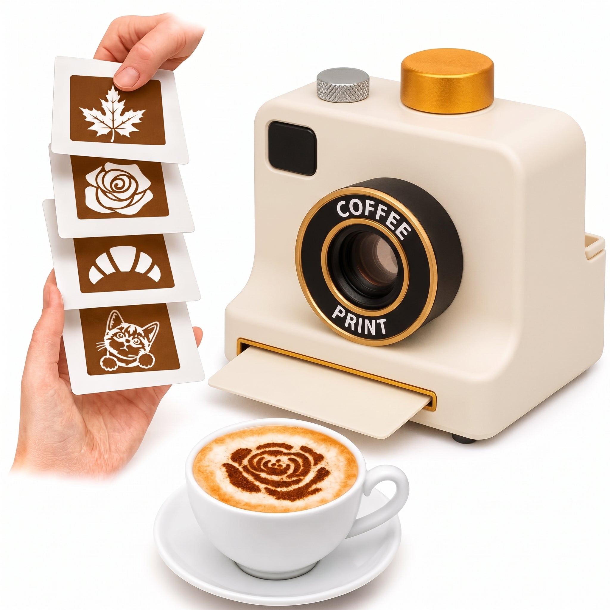 Camera and stencil cards