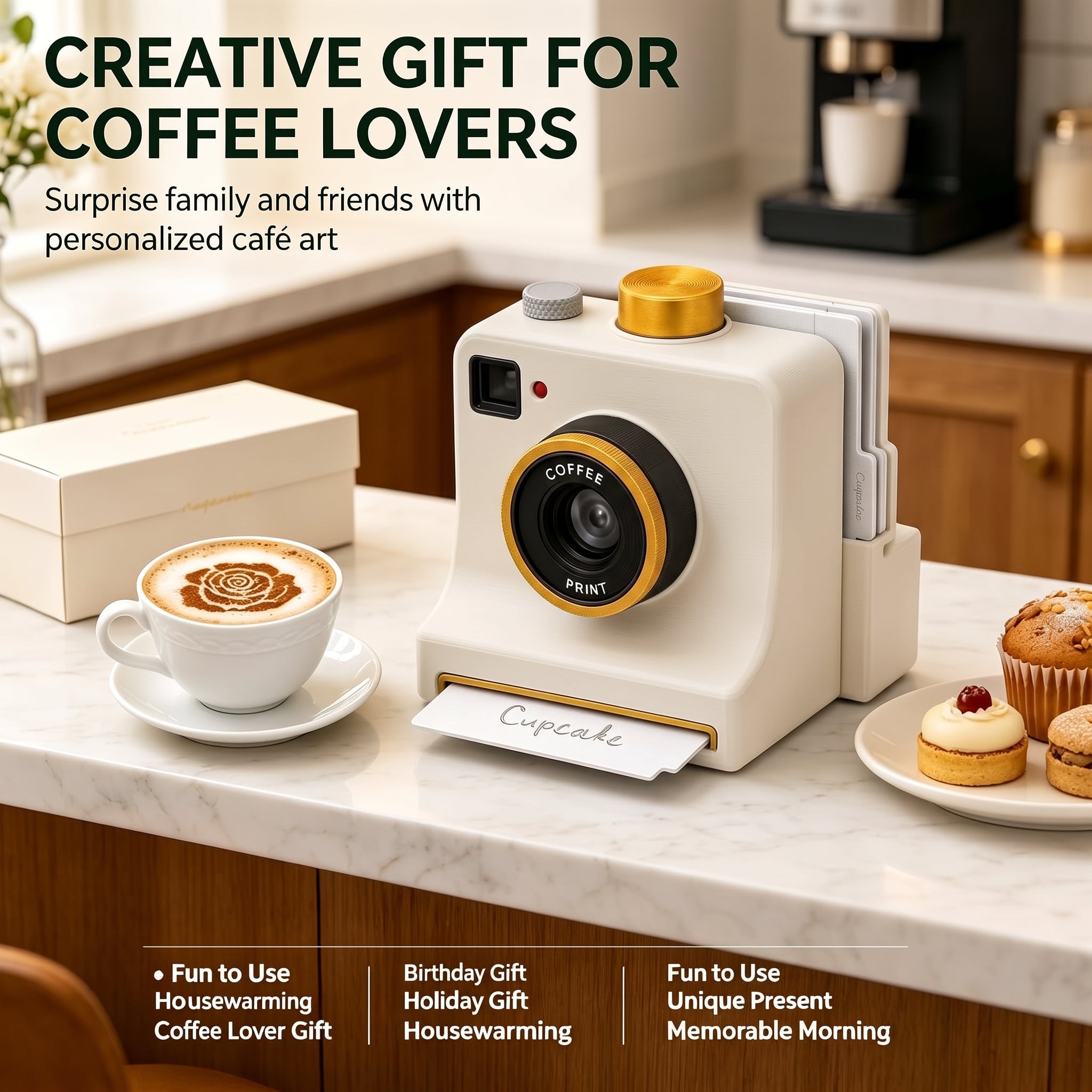 Latte art camera