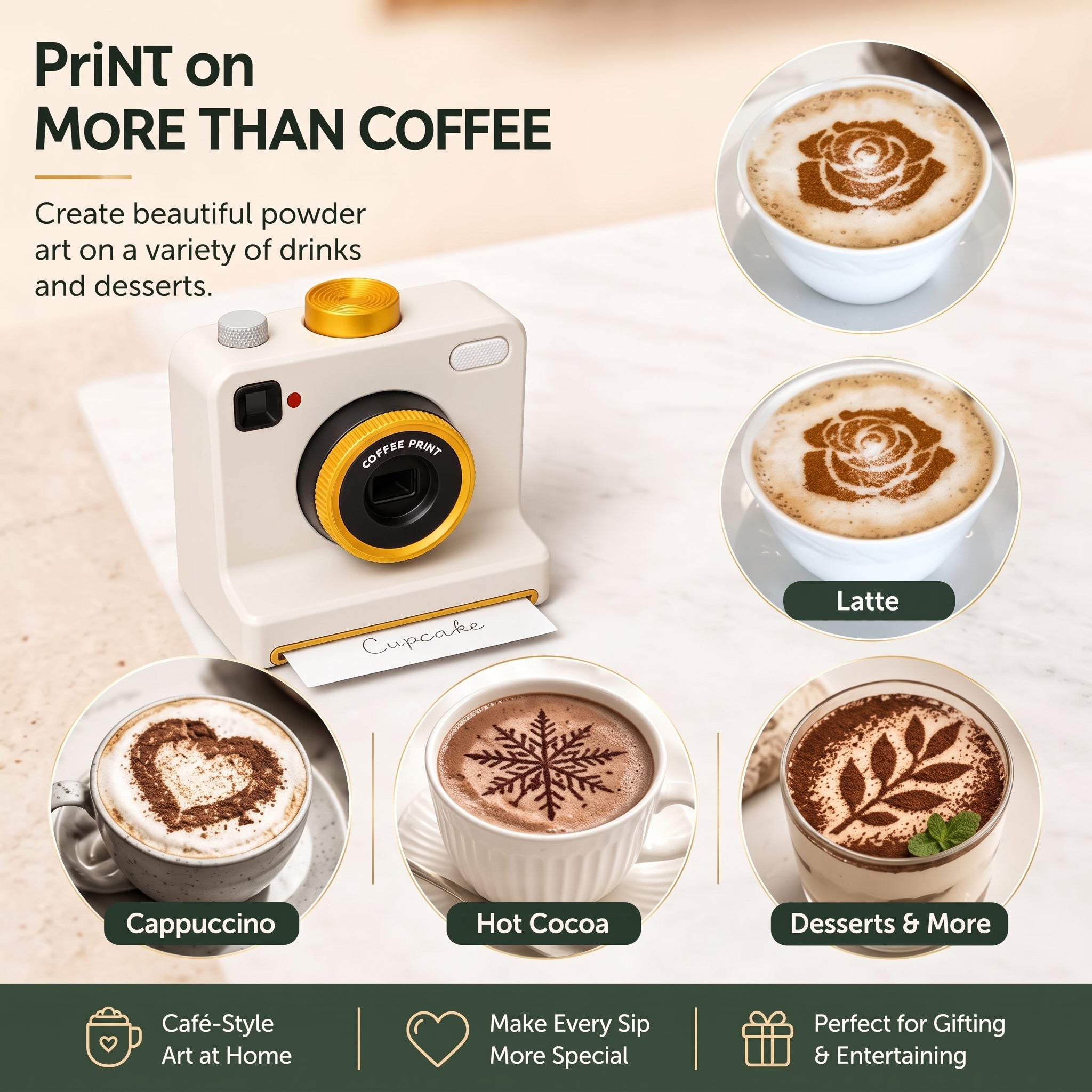 Coffee and dessert decorations