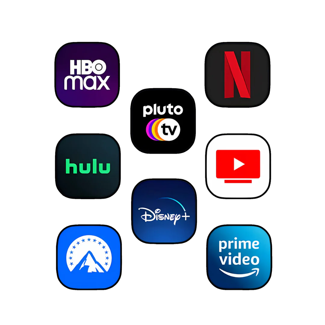 The streaming apps that install onto the projector