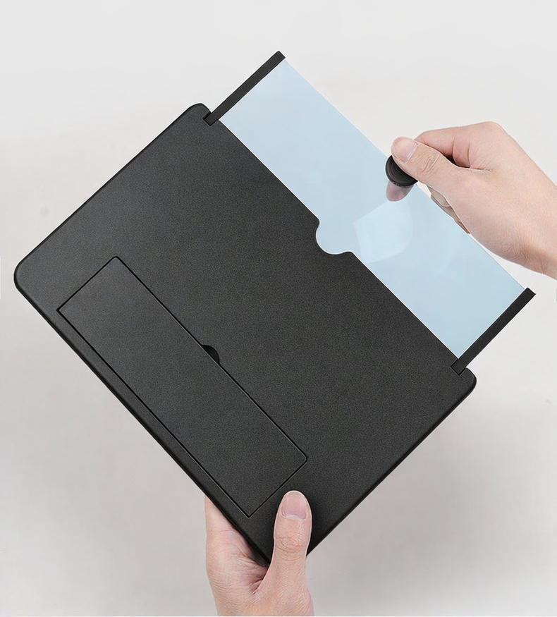 Black Mighty Magnifier opened for use