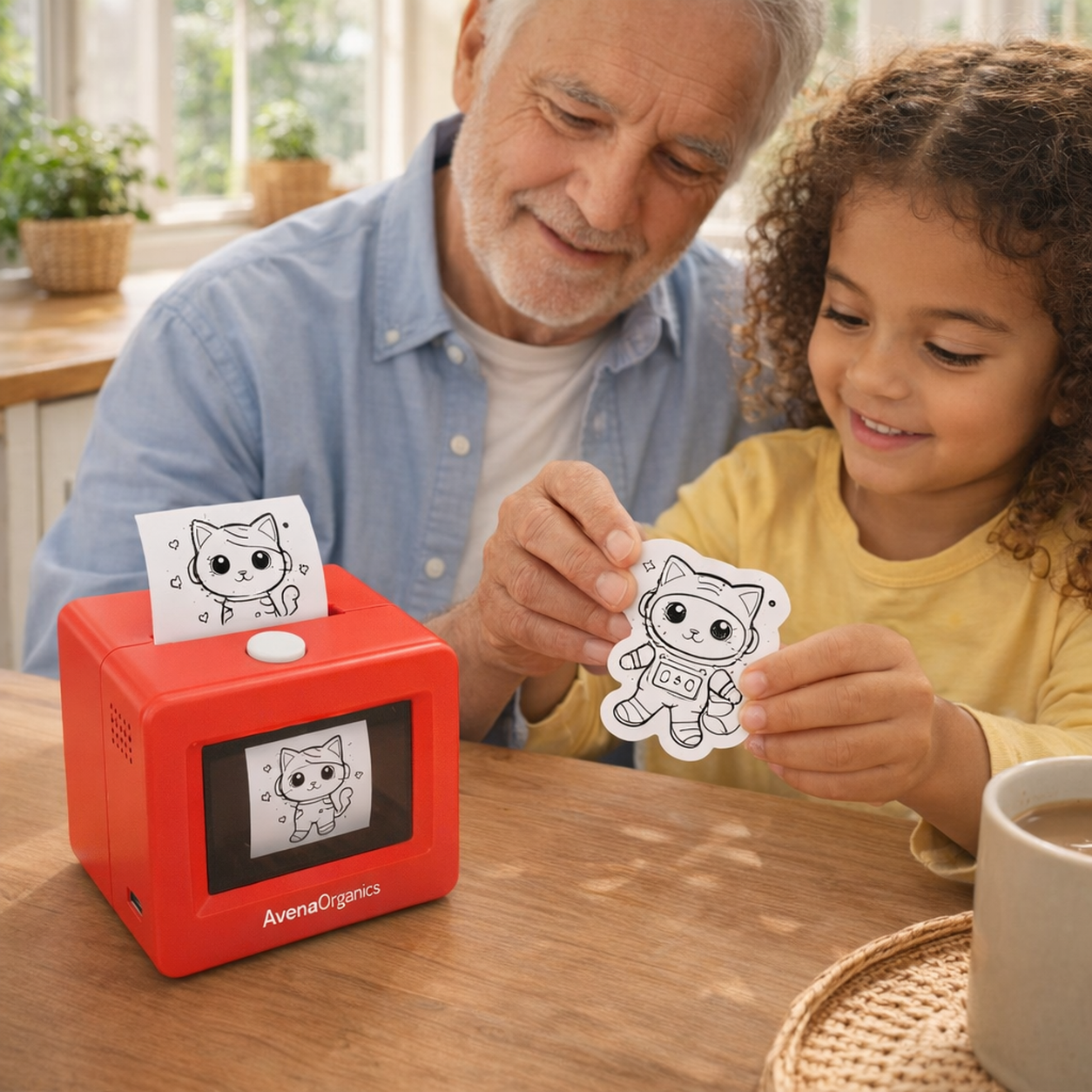 Oddly Fun Sticker Printer club scene: Grandpa days